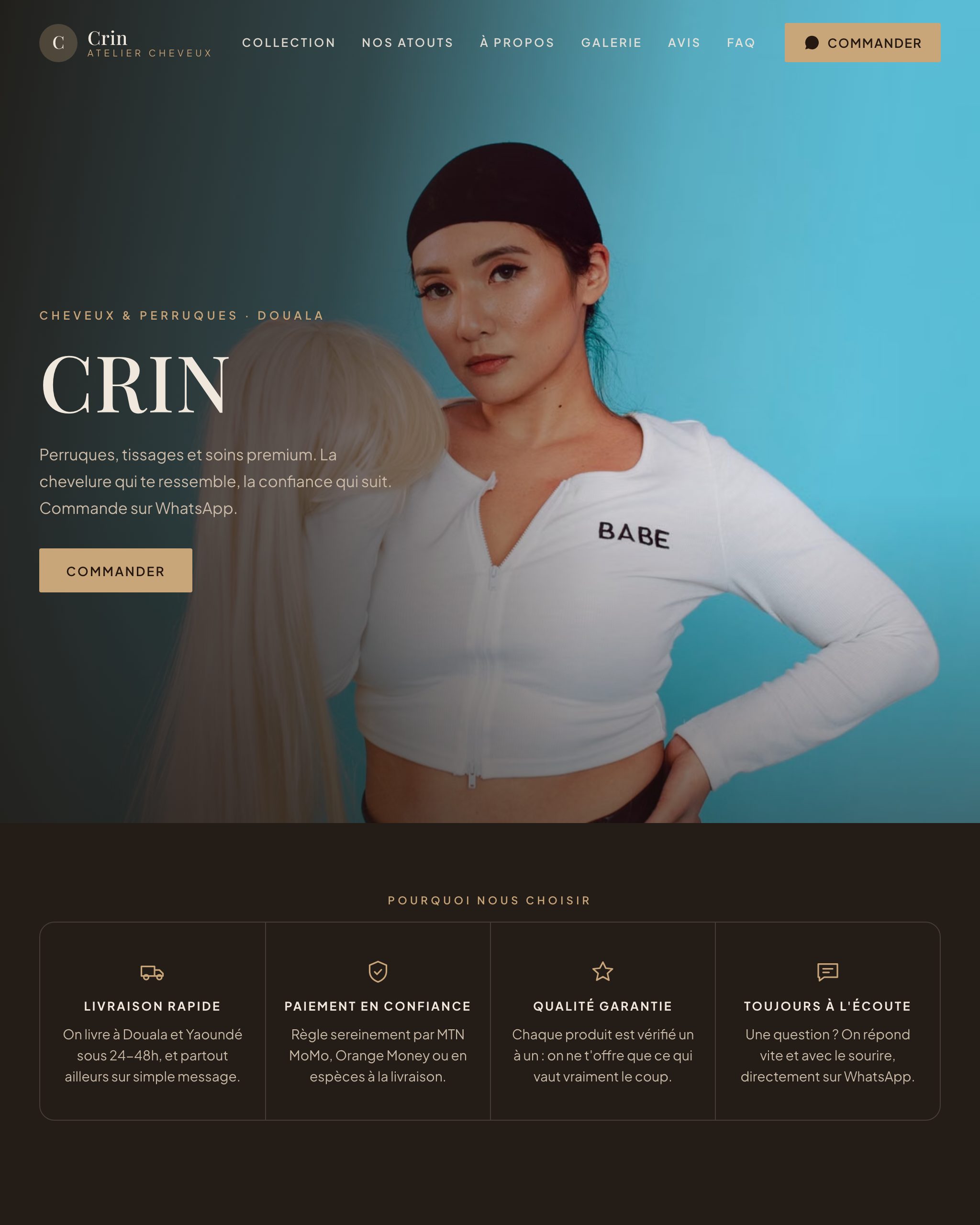 Aperçu du modèle Crin
