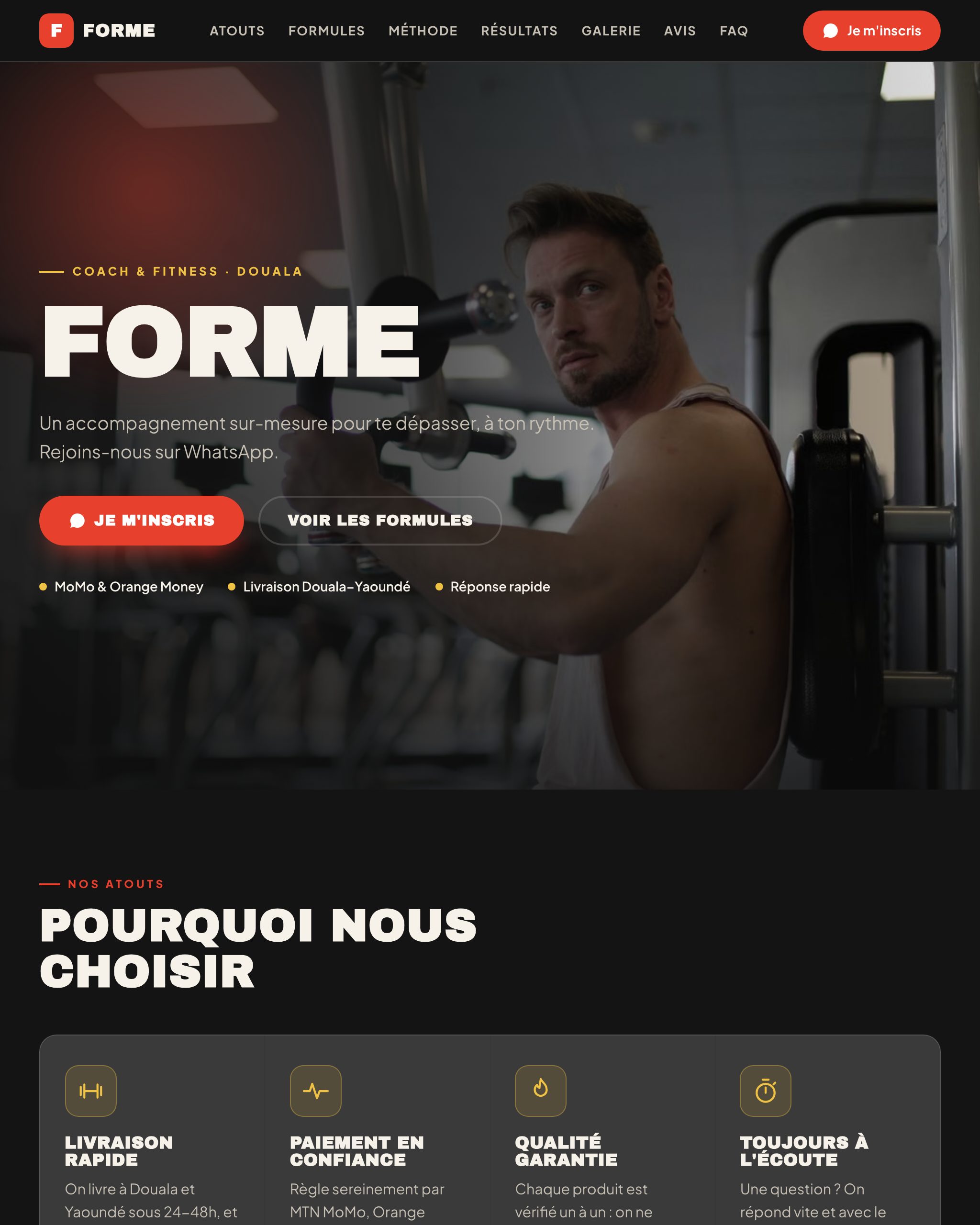 Aperçu du modèle Forme