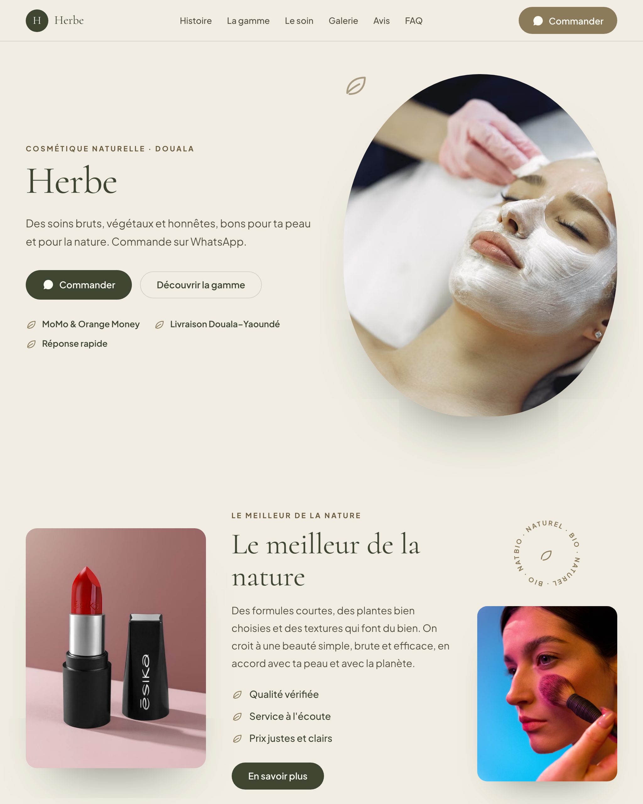 Aperçu du modèle Herbe