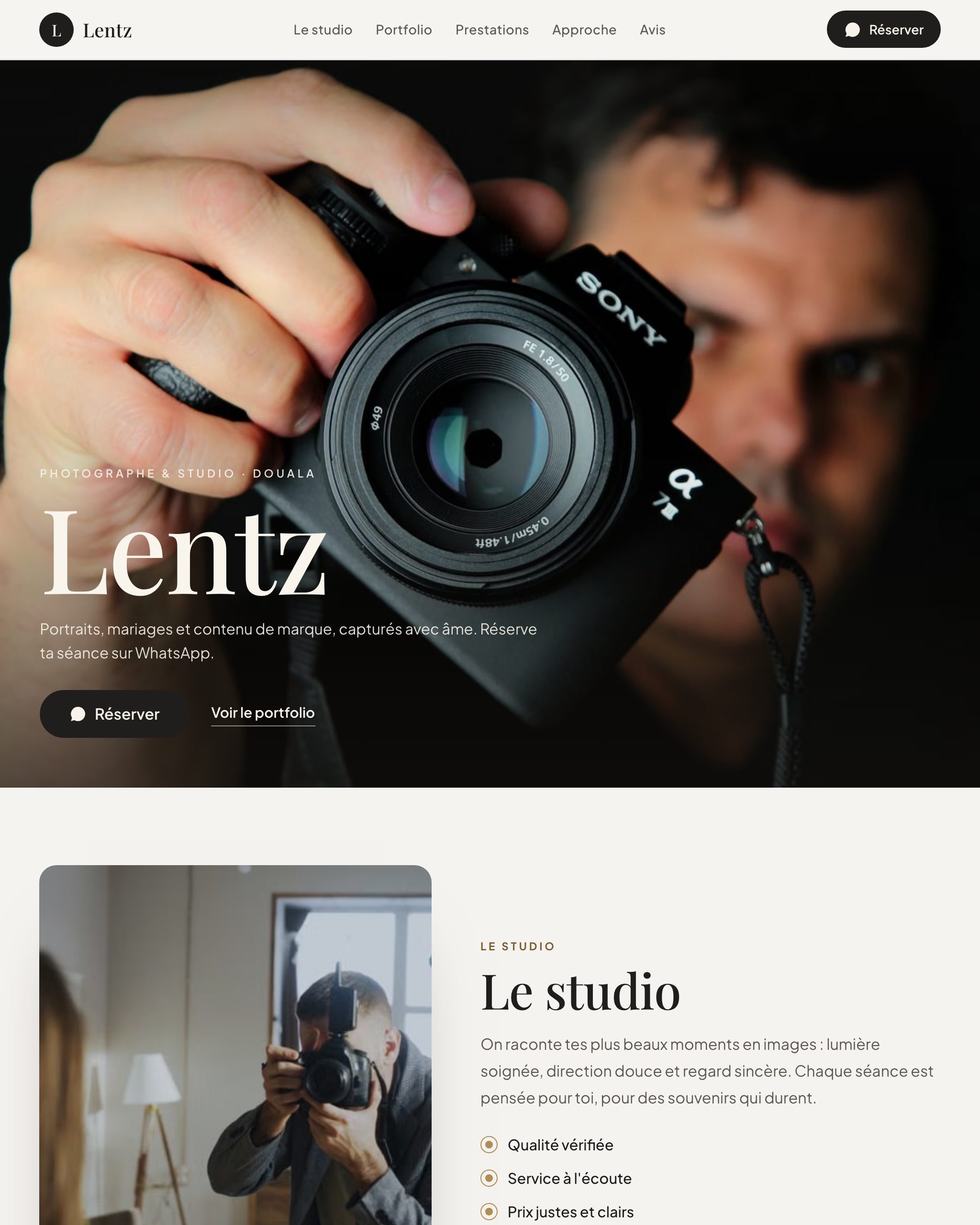 Aperçu du modèle Lentz