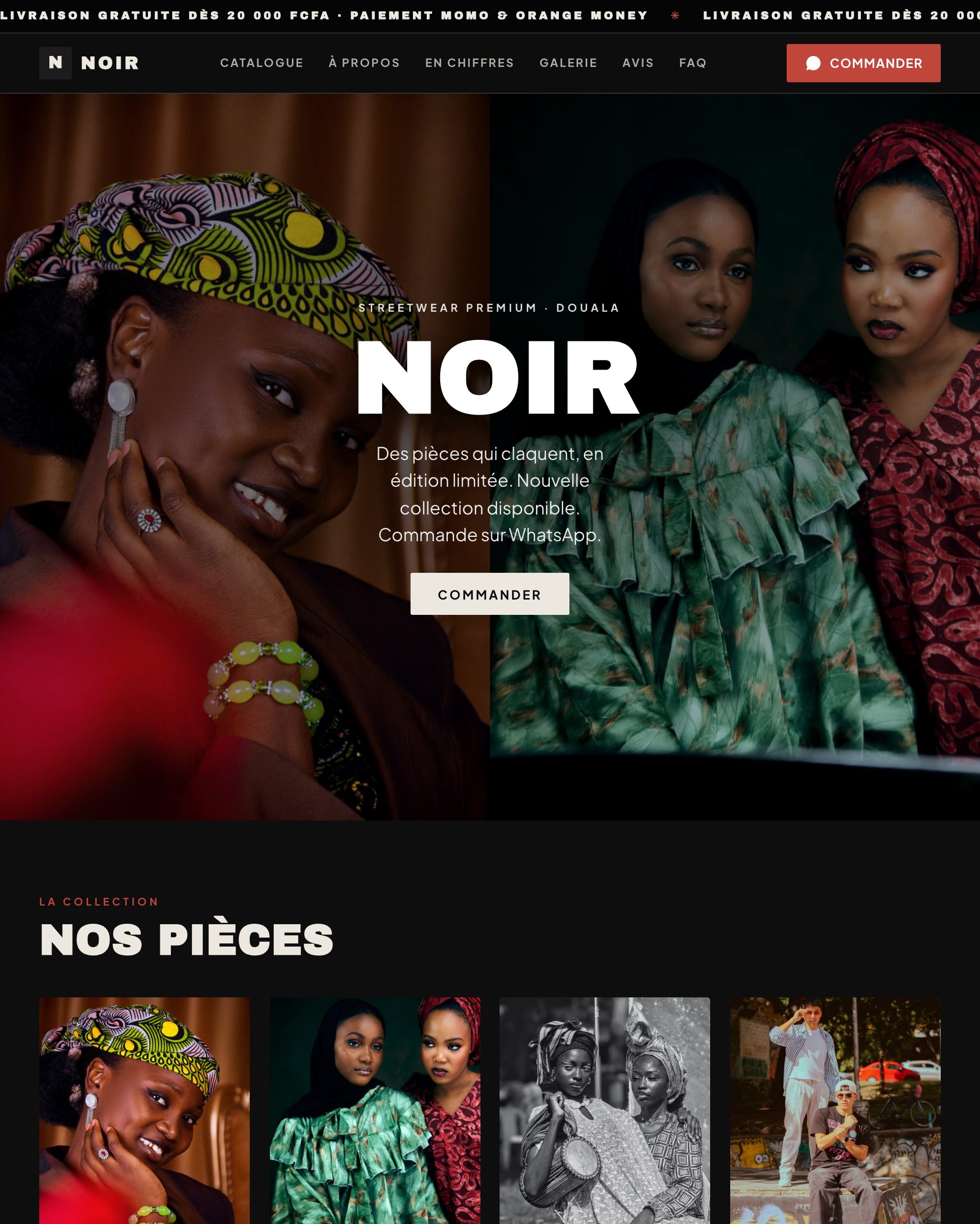 Aperçu du modèle Noir