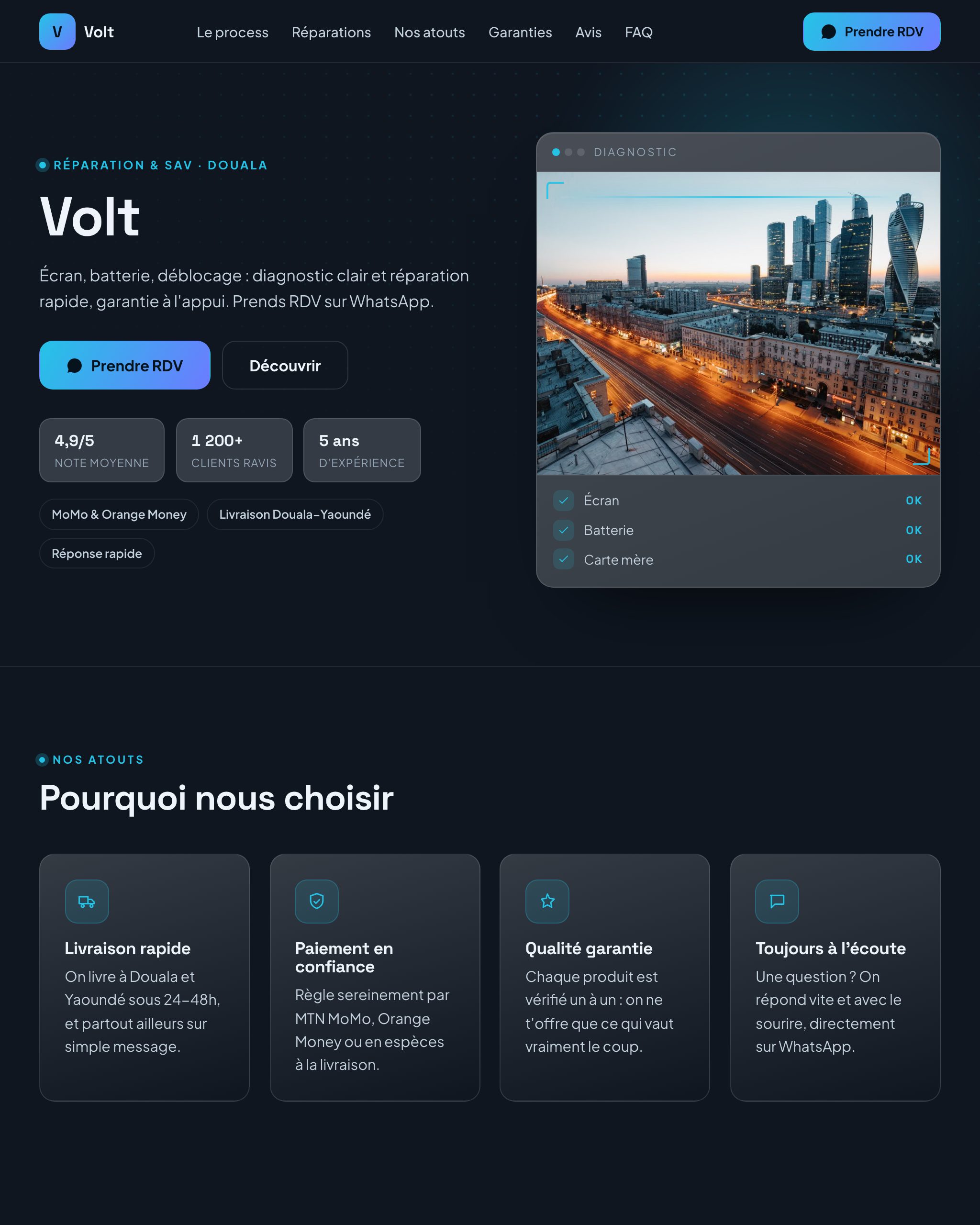 Aperçu du modèle Volt